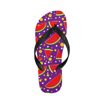 Watermelon Pattern Print Design WM010 Flip Flops-JorJune