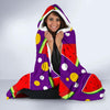 Watermelon Pattern Print Design WM010 Hooded Blanket-JORJUNE.COM