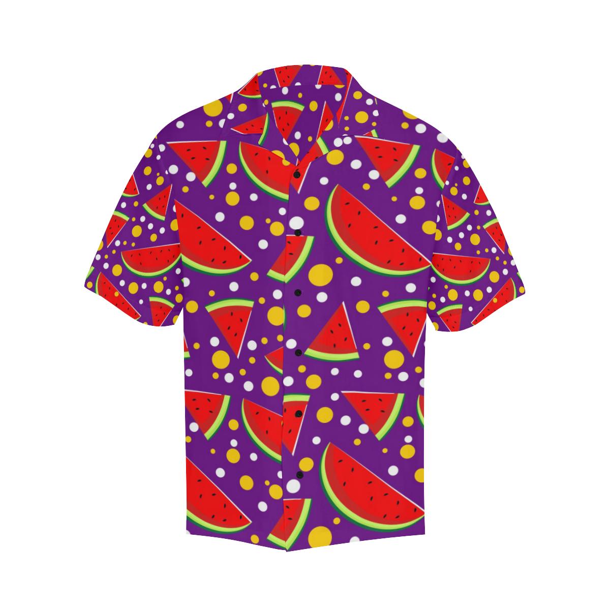 Watermelon Pattern Print Design WM010 Men Hawaiian Shirt-JorJune