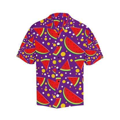 Watermelon Pattern Print Design WM010 Men Hawaiian Shirt-JorJune