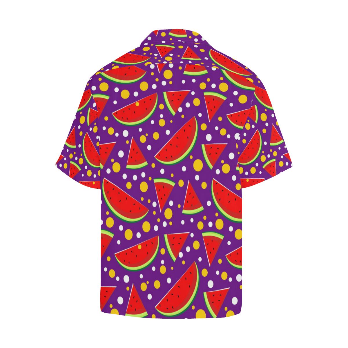 Watermelon Pattern Print Design WM010 Men Hawaiian Shirt-JorJune