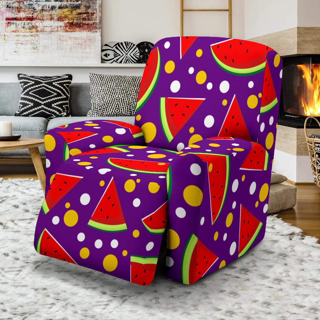 Watermelon Pattern Print Design WM010 Recliner Slipcover-JORJUNE.COM