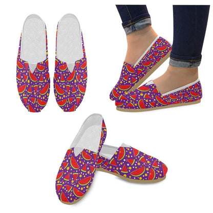 Watermelon Pattern Print Design WM010 Women Casual Shoes-JorJune.com
