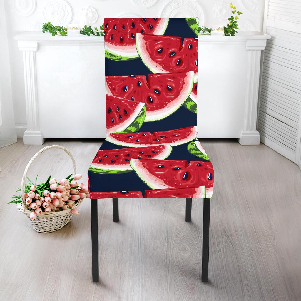 Watermelon Pattern Print Design WM011 Dining Chair Slipcover-JORJUNE.COM