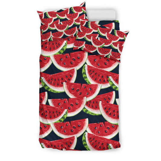 Watermelon Pattern Print Design WM011 Duvet Cover Bedding Set-JORJUNE.COM