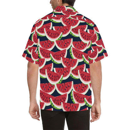 Watermelon Pattern Print Design WM011 Men Hawaiian Shirt-JorJune