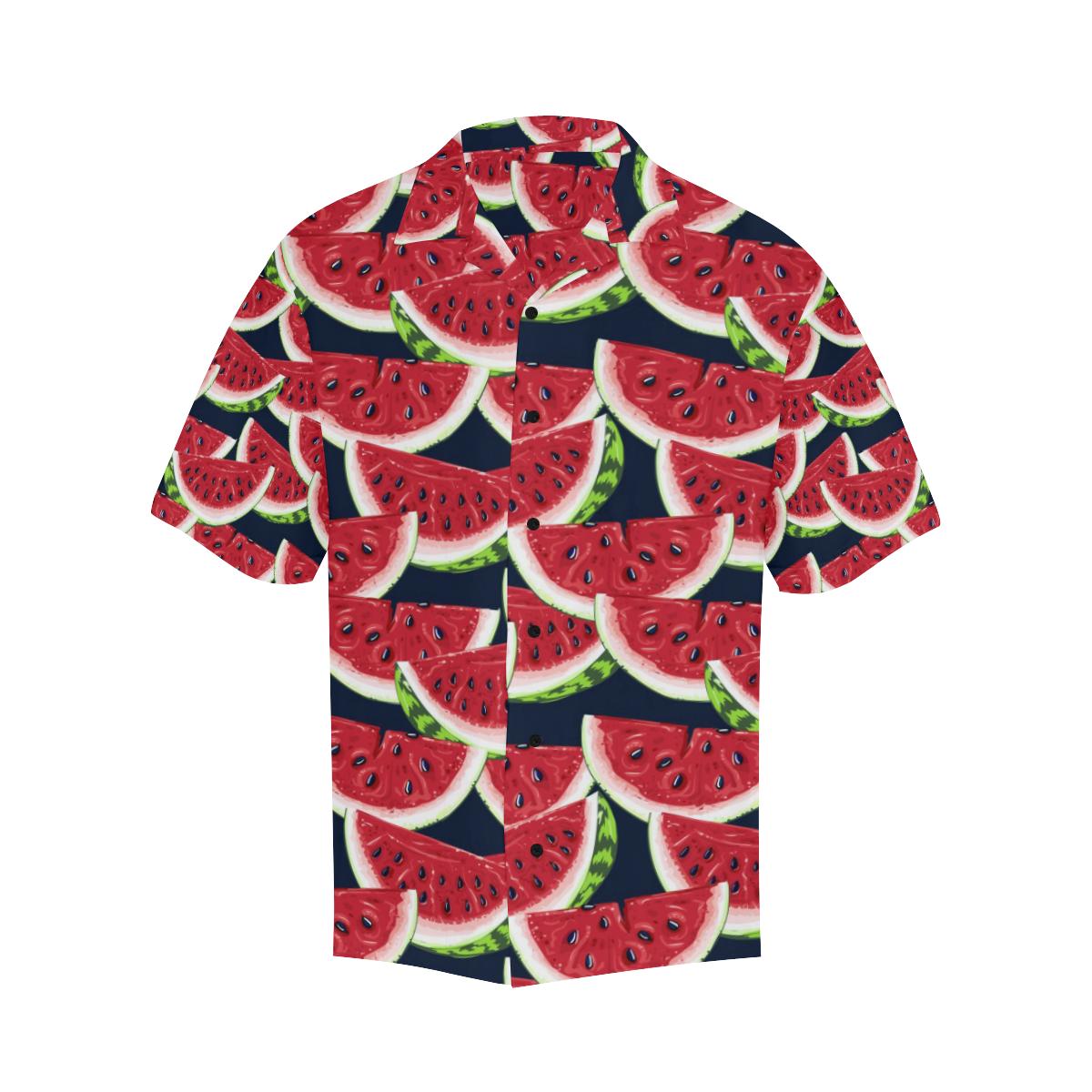 Watermelon Pattern Print Design WM011 Men Hawaiian Shirt-JorJune
