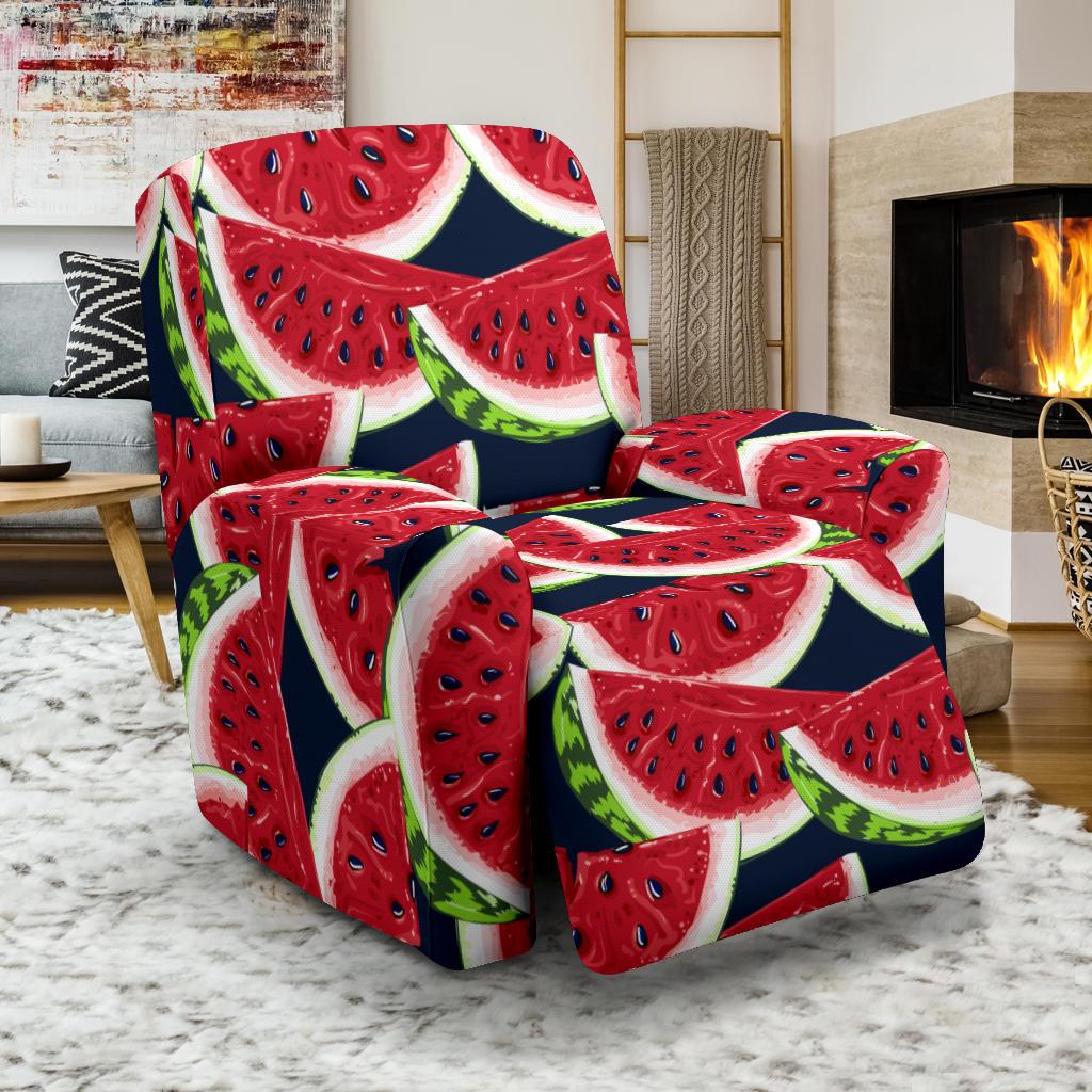 Watermelon Pattern Print Design WM011 Recliner Slipcover-JORJUNE.COM