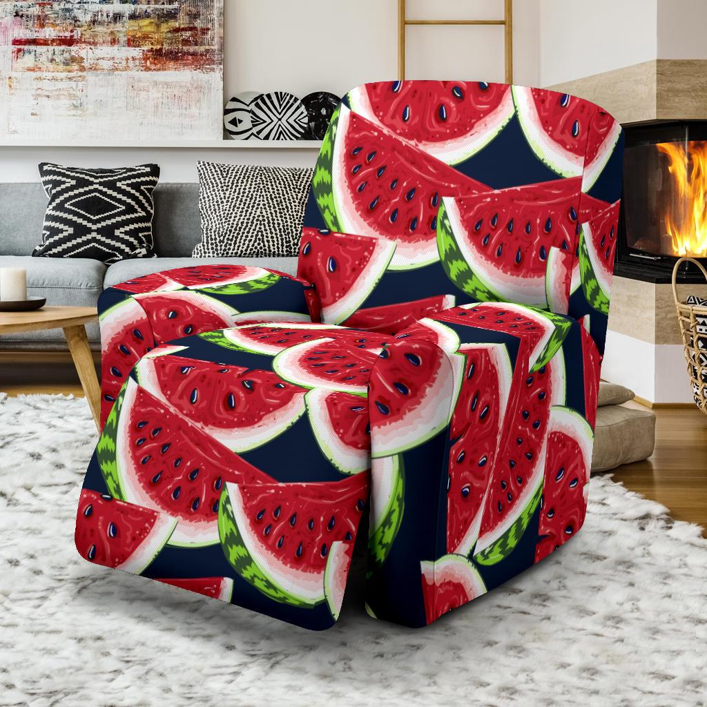 Watermelon Pattern Print Design WM011 Recliner Slipcover-JORJUNE.COM