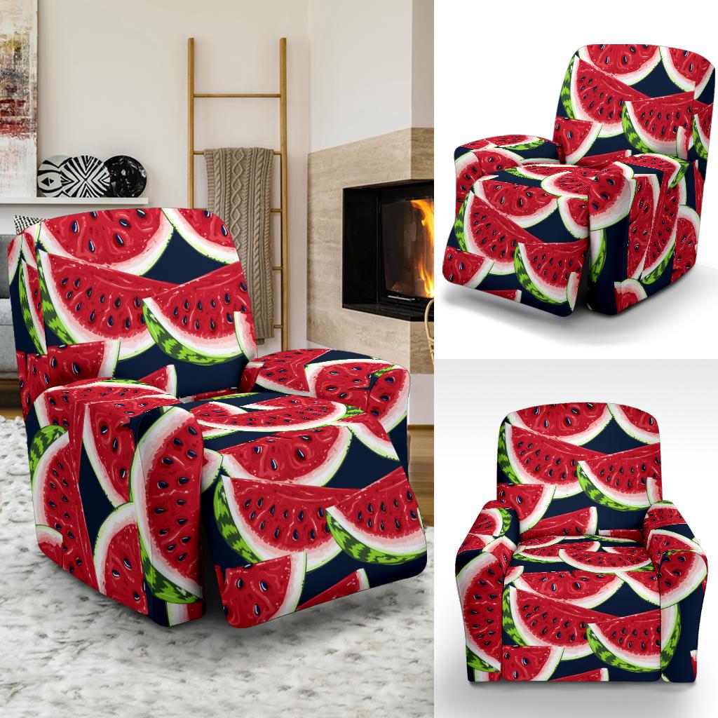 Watermelon Pattern Print Design WM011 Recliner Slipcover-JORJUNE.COM