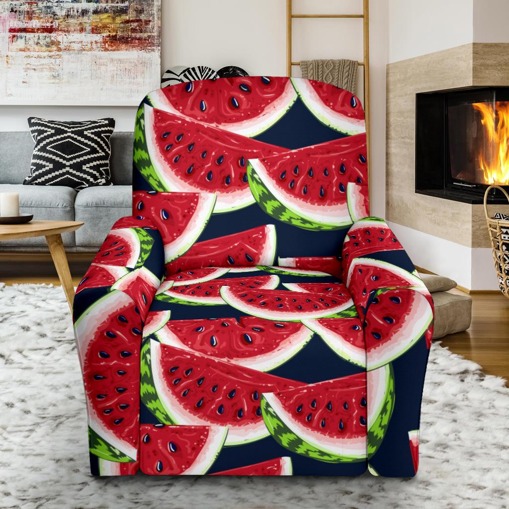 Watermelon Pattern Print Design WM011 Recliner Slipcover-JORJUNE.COM