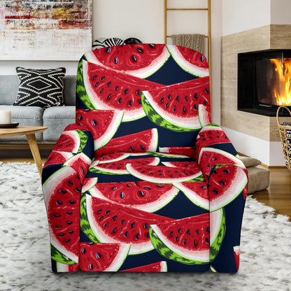 Watermelon Pattern Print Design WM011 Recliner Slipcover-JORJUNE.COM