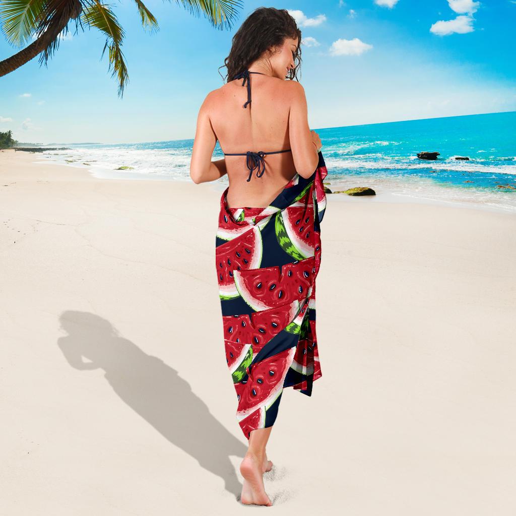 Watermelon Pattern Print Design WM011 Sarong Pareo Wrap-JORJUNE.COM