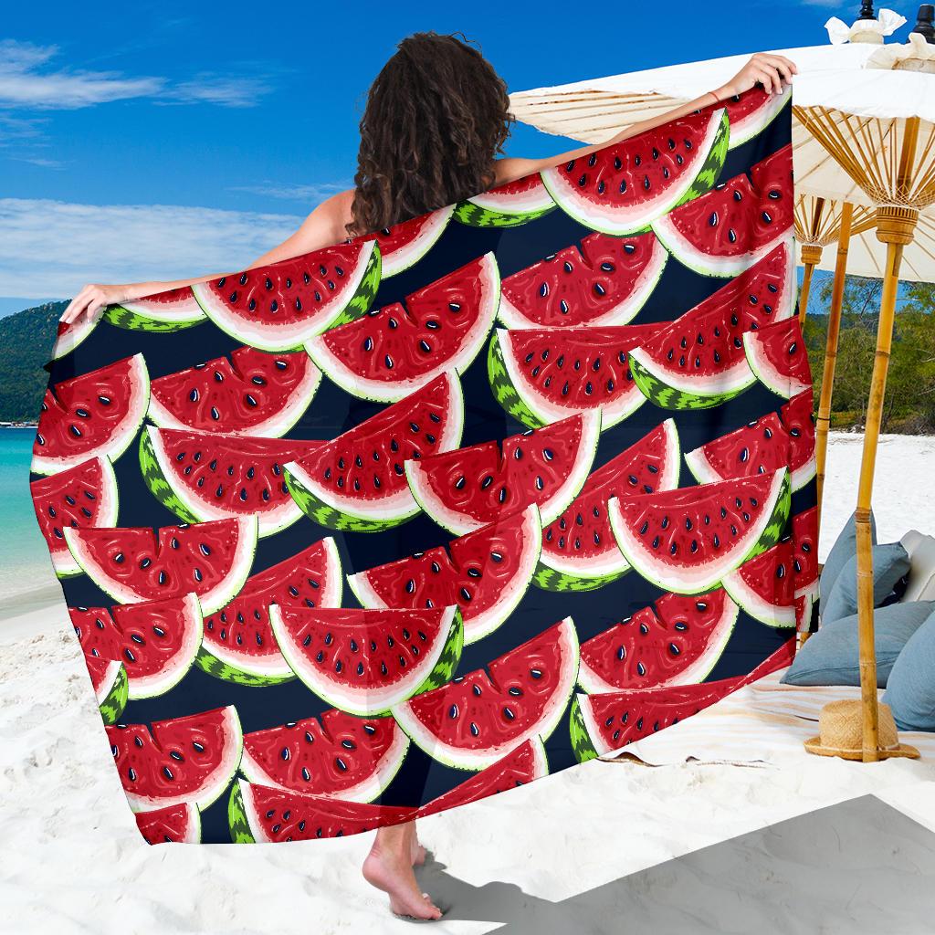 Watermelon Pattern Print Design WM011 Sarong Pareo Wrap-JORJUNE.COM
