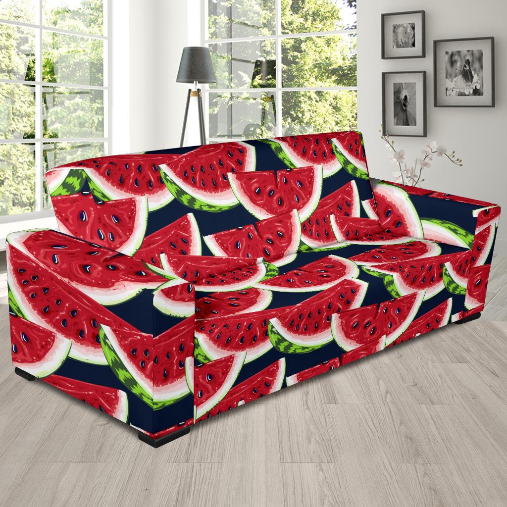 Watermelon Pattern Print Design WM011 Sofa Slipcover-JORJUNE.COM