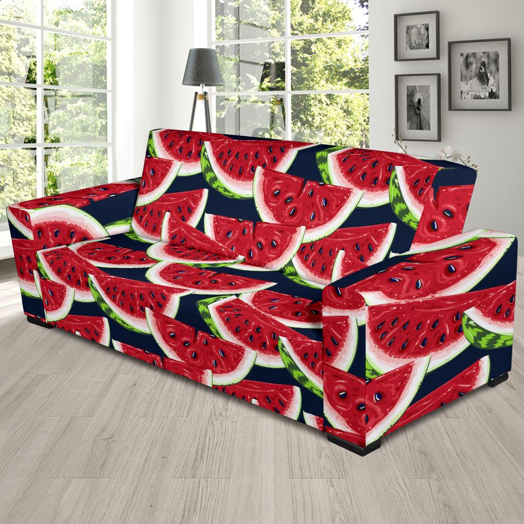 Watermelon Pattern Print Design WM011 Sofa Slipcover-JORJUNE.COM