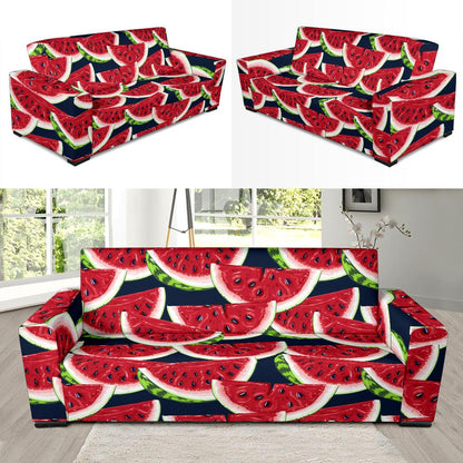 Watermelon Pattern Print Design WM011 Sofa Slipcover-JORJUNE.COM