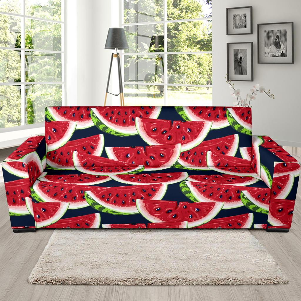 Watermelon Pattern Print Design WM011 Sofa Slipcover-JORJUNE.COM