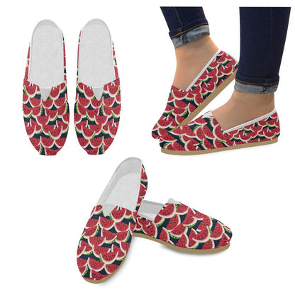 Watermelon Pattern Print Design WM011 Women Casual Shoes-JorJune.com