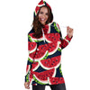 Watermelon Pattern Print Design WM011 Women Hoodie Dress