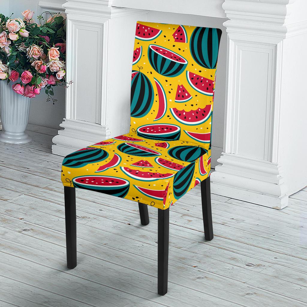 Watermelon Pattern Print Design WM02 Dining Chair Slipcover-JORJUNE.COM