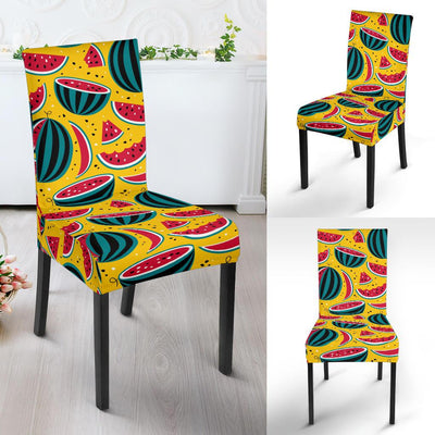 Watermelon Pattern Print Design WM02 Dining Chair Slipcover-JORJUNE.COM