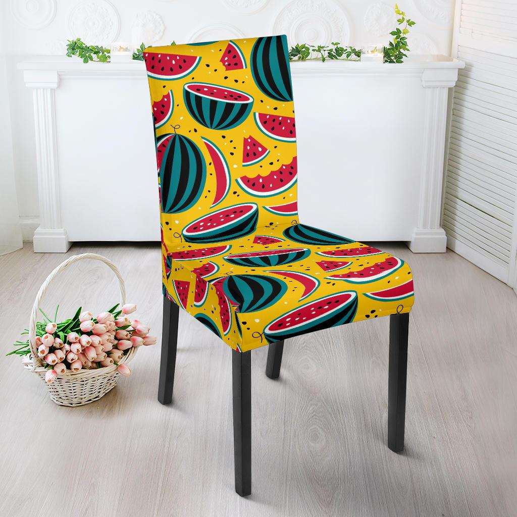 Watermelon Pattern Print Design WM02 Dining Chair Slipcover-JORJUNE.COM