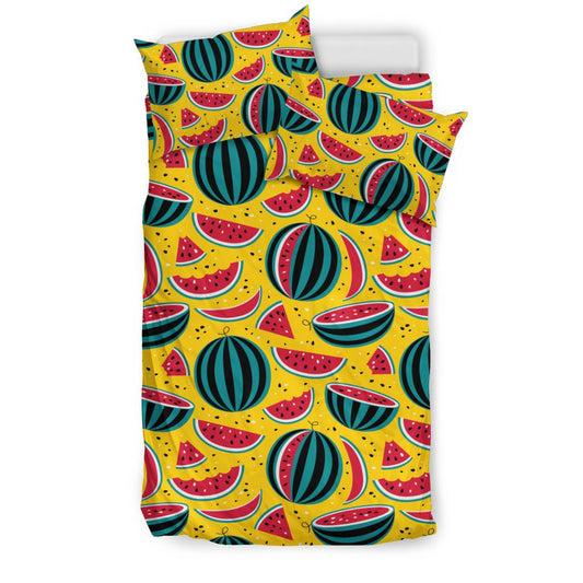 Watermelon Pattern Print Design WM02 Duvet Cover Bedding Set-JORJUNE.COM