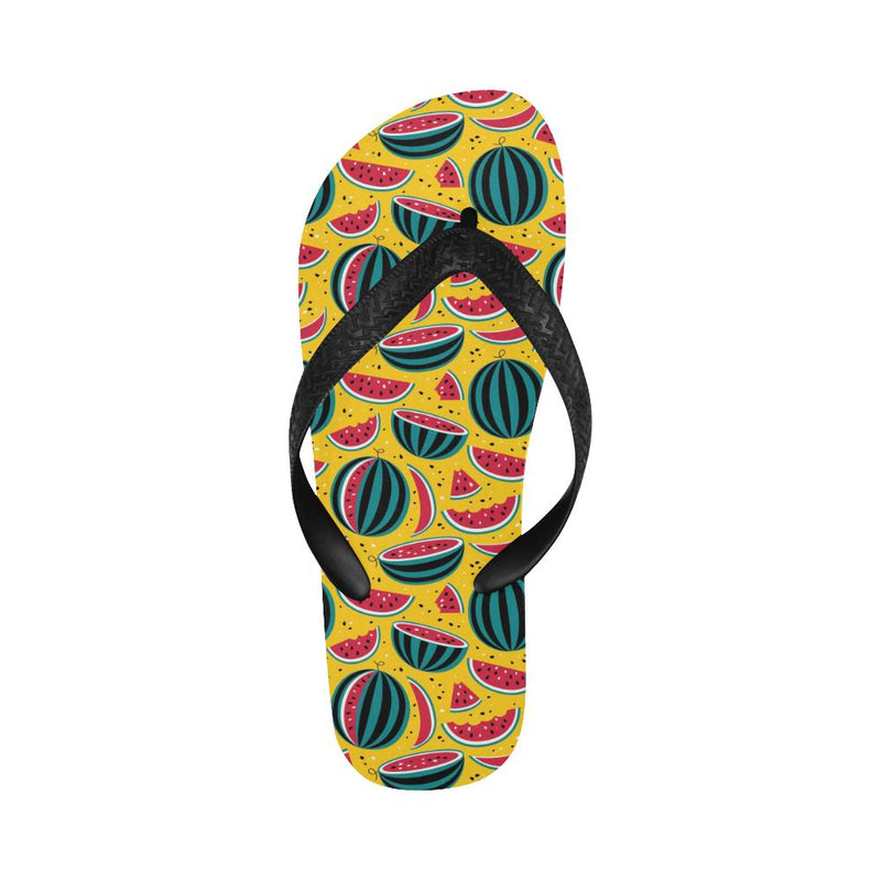 Watermelon Pattern Print Design WM02 Flip Flops-JorJune