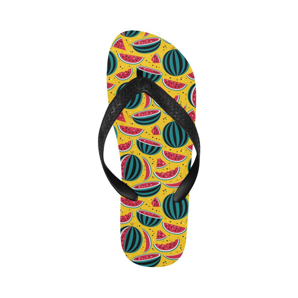 Watermelon Pattern Print Design WM02 Flip Flops-JorJune