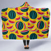 Watermelon Pattern Print Design WM02 Hooded Blanket-JORJUNE.COM