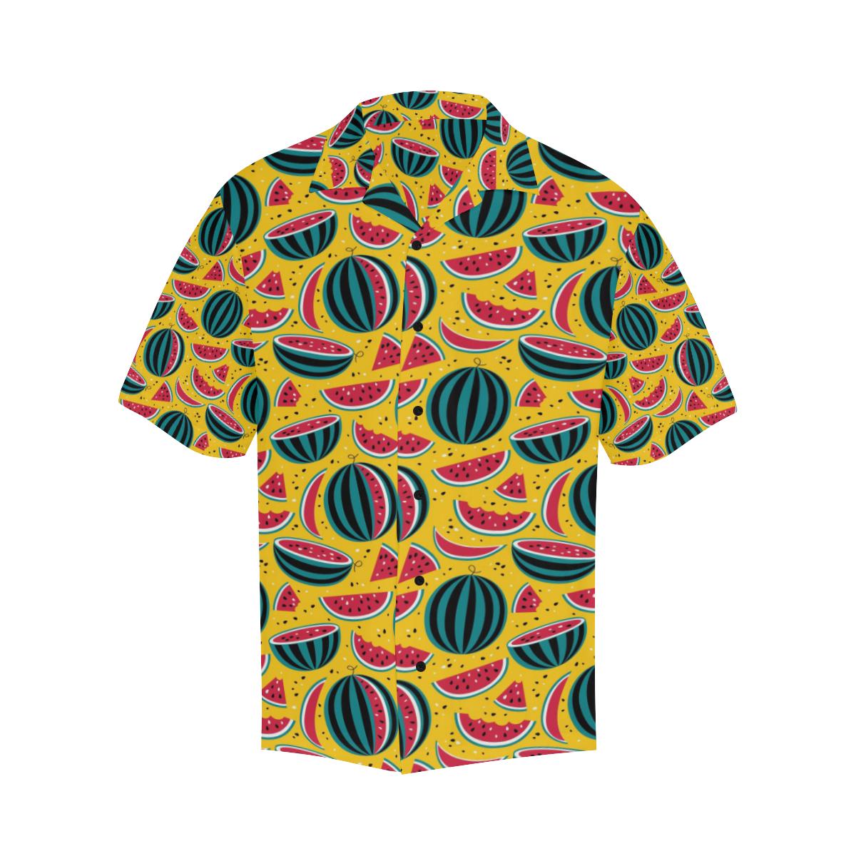 Watermelon Pattern Print Design WM02 Men Hawaiian Shirt-JorJune