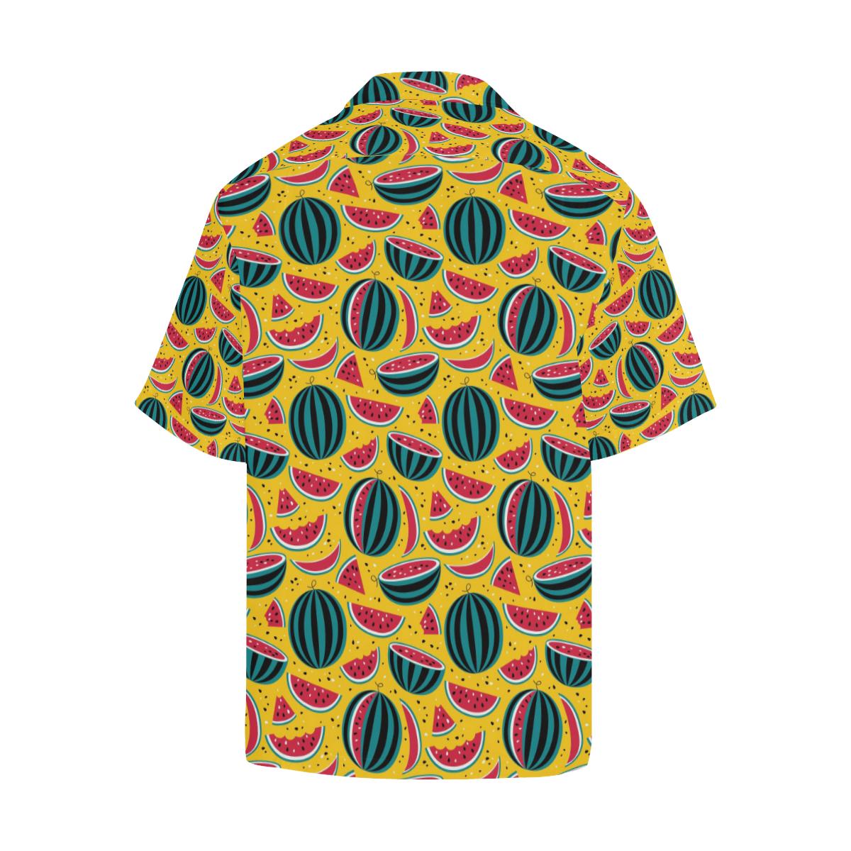 Watermelon Pattern Print Design WM02 Men Hawaiian Shirt-JorJune