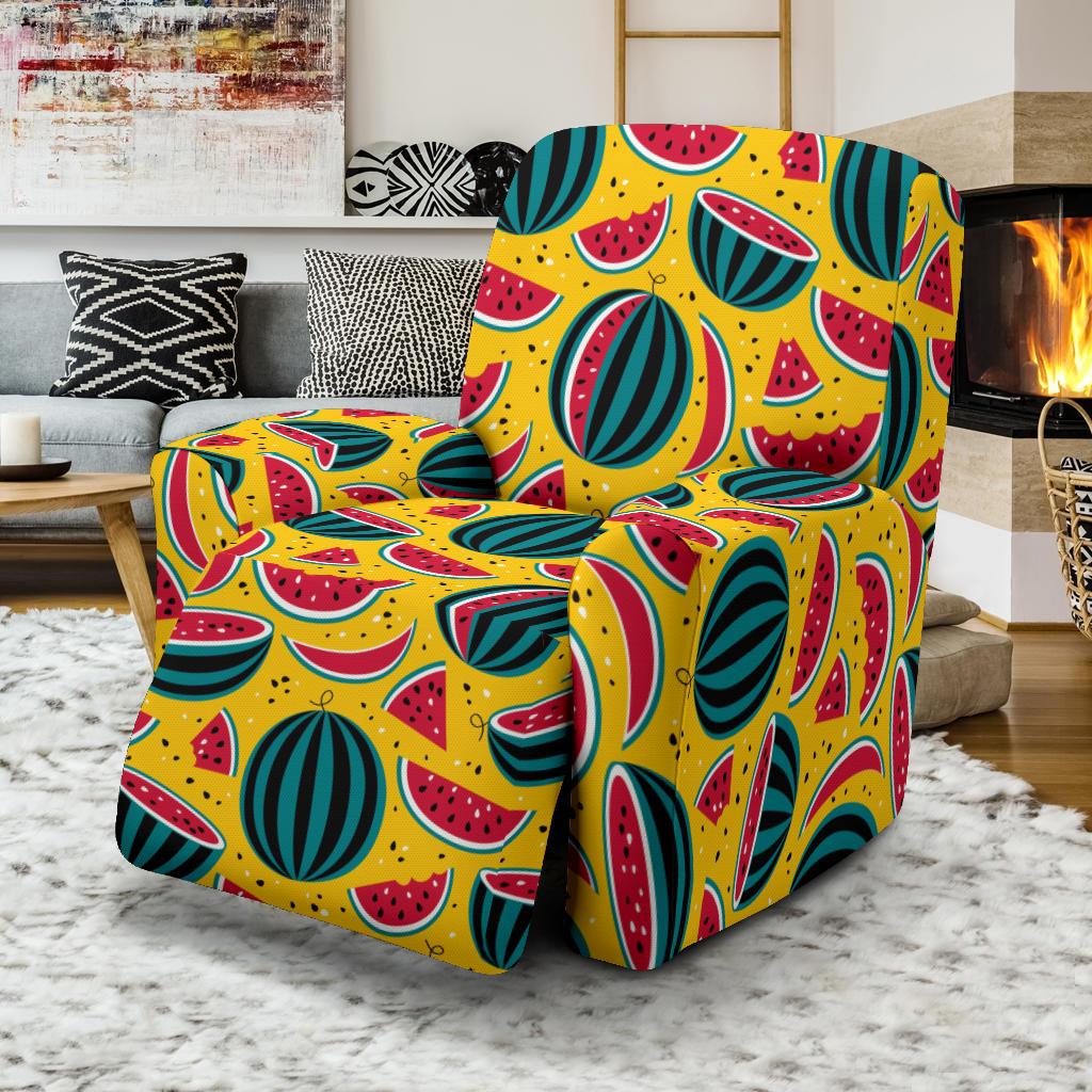 Watermelon Pattern Print Design WM02 Recliner Slipcover-JORJUNE.COM