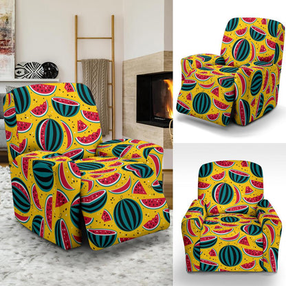 Watermelon Pattern Print Design WM02 Recliner Slipcover-JORJUNE.COM