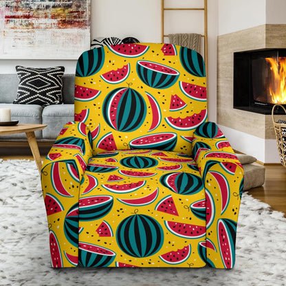 Watermelon Pattern Print Design WM02 Recliner Slipcover-JORJUNE.COM