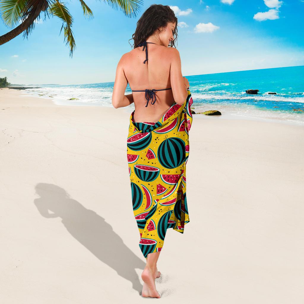 Watermelon Pattern Print Design WM02 Sarong Pareo Wrap-JORJUNE.COM