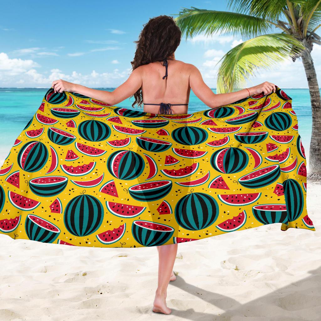 Watermelon Pattern Print Design WM02 Sarong Pareo Wrap-JORJUNE.COM