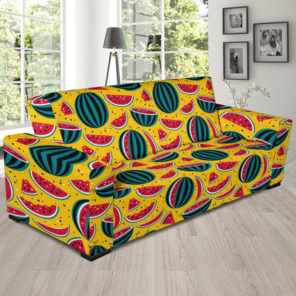 Watermelon Pattern Print Design WM02 Sofa Slipcover-JORJUNE.COM
