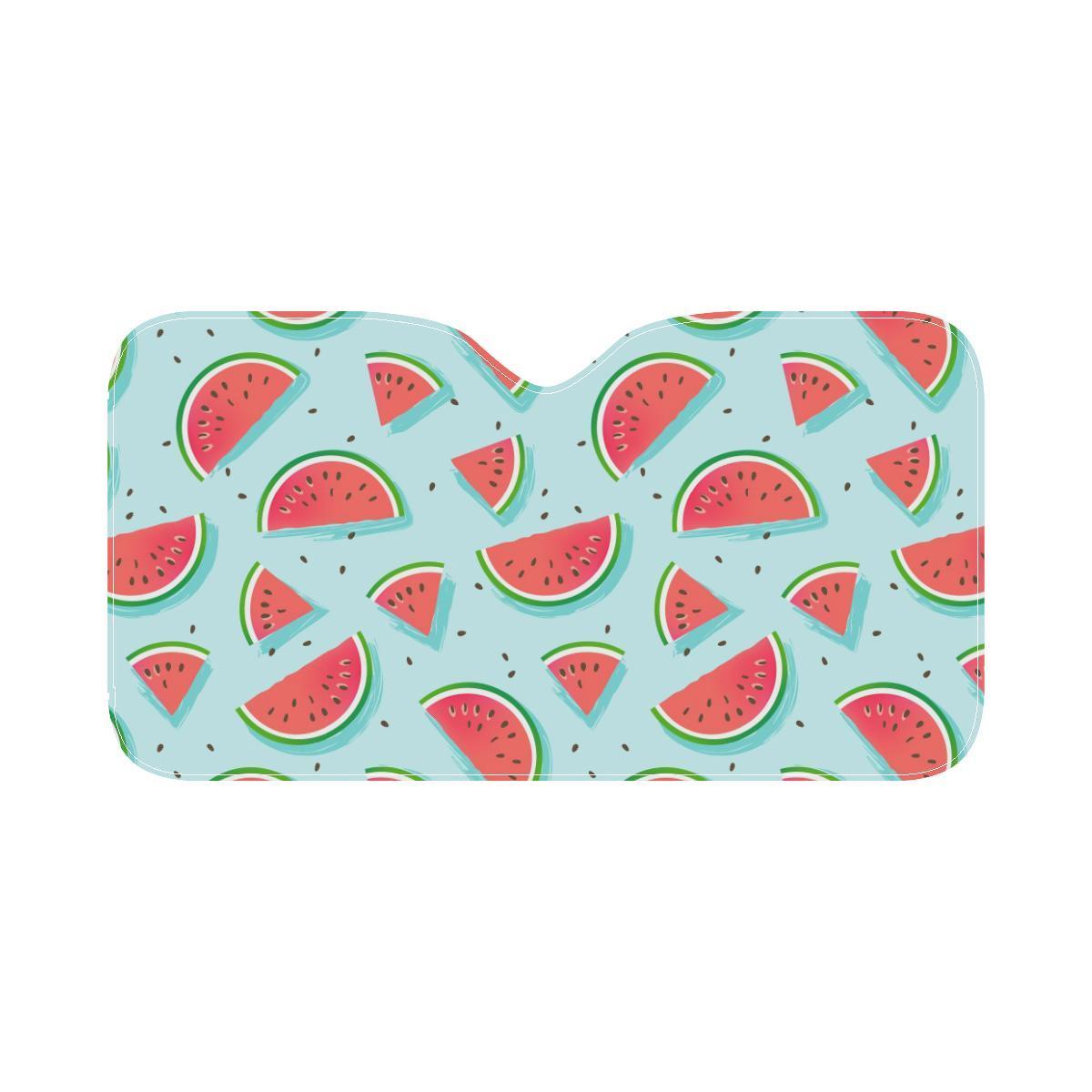 Watermelon Pattern Print Design WM03 Car Sun Shade-JorJune
