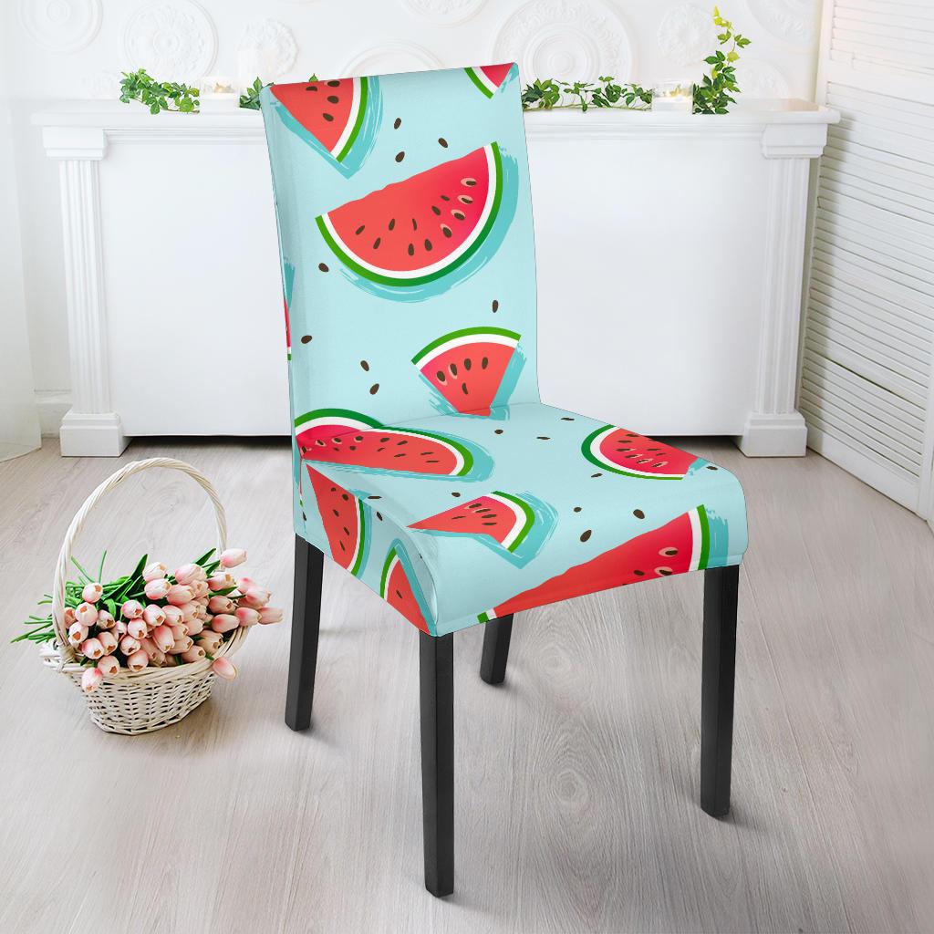 Watermelon Pattern Print Design WM03 Dining Chair Slipcover-JORJUNE.COM