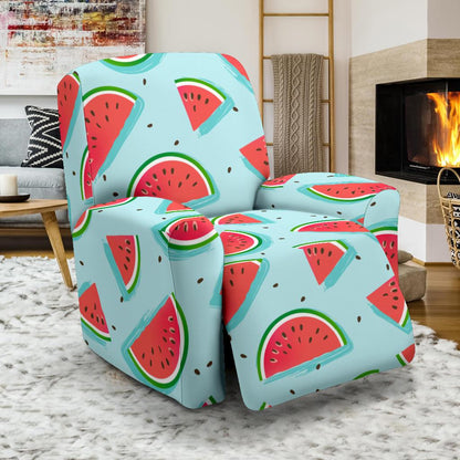 Watermelon Pattern Print Design WM03 Recliner Slipcover-JORJUNE.COM