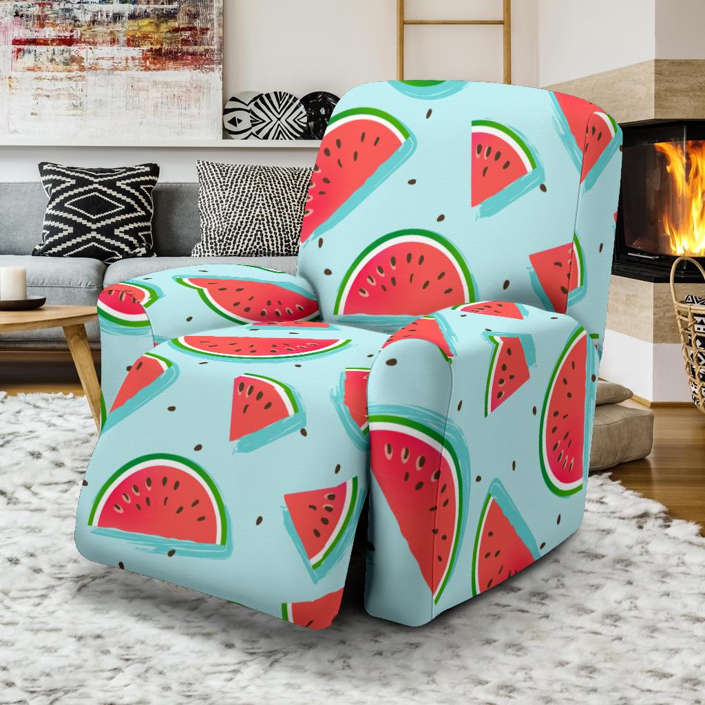 Watermelon Pattern Print Design WM03 Recliner Slipcover-JORJUNE.COM