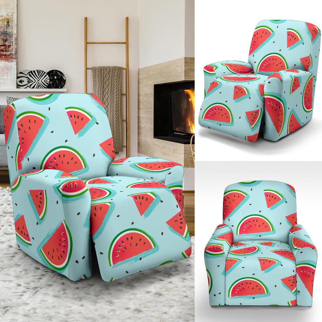 Watermelon Pattern Print Design WM03 Recliner Slipcover-JORJUNE.COM