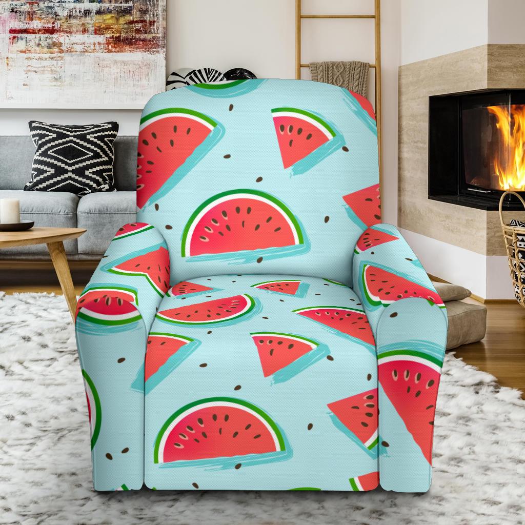 Watermelon Pattern Print Design WM03 Recliner Slipcover-JORJUNE.COM