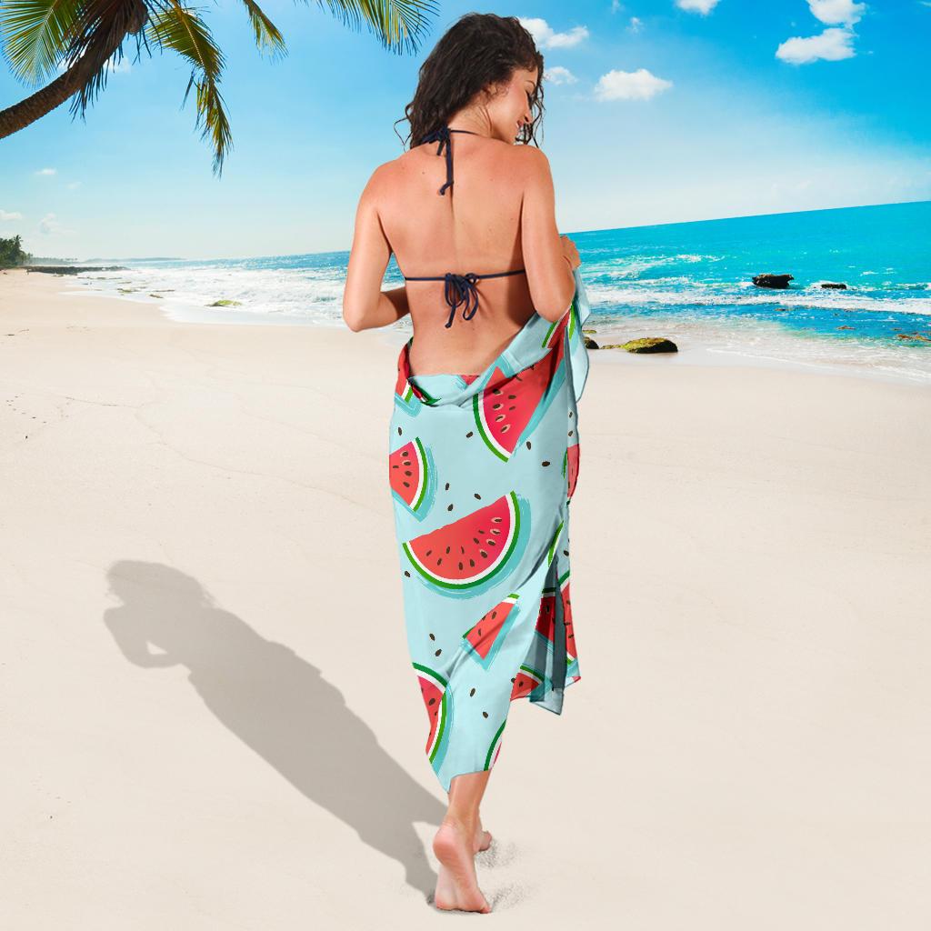 Watermelon Pattern Print Design WM03 Sarong Pareo Wrap-JORJUNE.COM