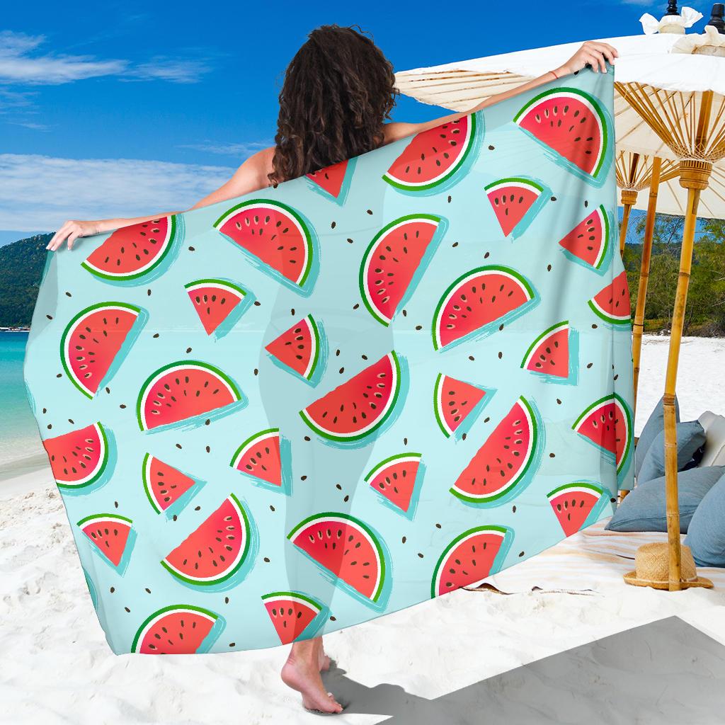 Watermelon Pattern Print Design WM03 Sarong Pareo Wrap-JORJUNE.COM