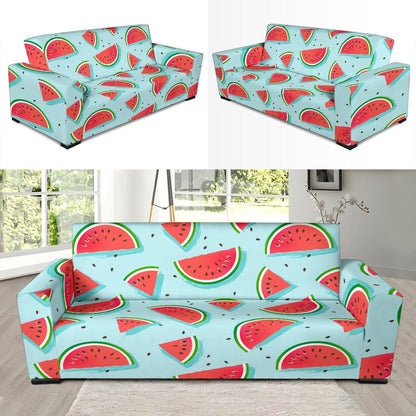 Watermelon Pattern Print Design WM03 Sofa Slipcover-JORJUNE.COM