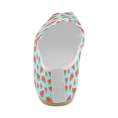 Watermelon Pattern Print Design WM03 Women Casual Shoes-JorJune.com