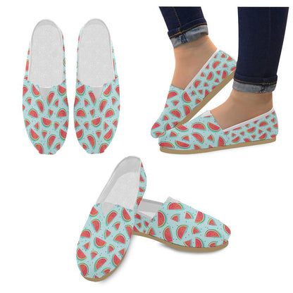 Watermelon Pattern Print Design WM03 Women Casual Shoes-JorJune.com